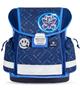 School bag, metal buckle, BELMIL "Classy Navy Blue Tech", robot