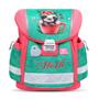 School bag, metal buckle, BELMIL "Classy Cute sloth", green-pink, sloth