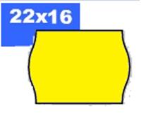 Price label, 22x16 mm, BLITZ, yellow