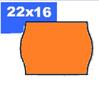 Price label, 22x16 mm, BLITZ, orange