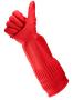 Gloves, latex, extra long, L size, red