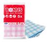 Dish wipes, viscose, 5 pcs, BONUS