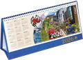 Calendar, desktop, standing, CSÍZIÓ, "Eco", blue