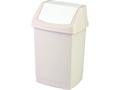 Flip-top wastebin, 15 l, CURVER "Click-It", savannah