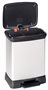 Pedal bin, plastic, duo, CURVER, gray/black