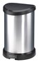 Pedal bin, 15 l, CURVER, black/silver