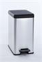 Pedal bin, 25 l, CURVER "Slim Bin", black-silver