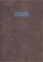 Calendar, planner, A5, weekly, DAYLINER "Animal", Grizzly greyish brown