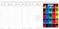 Calendar, desktop, standing, DAYLINER 