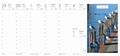 Calendar, desktop, standing, DAYLINER 