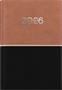 Calendar, planner, A5, daily, DAYLINER "Contrast", brown-black