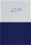 Calendar, planner, A5, daily, DAYLINER "Contrast", white-dark blue