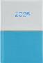 Calendar, planner, A5, daily, DAYLINER "Contrast", white-light blue