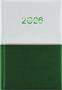 Calendar, planner, A5, daily, DAYLINER "Contrast", white-green