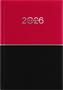 Calendar, planner, A5, daily, DAYLINER "Contrast", red-black