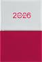 Calendar, planner, B6, weekly, DAYLINER "Contrast", white-red