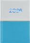 Calendar, planner, B6, weekly, DAYLINER "Contrast", white-light blue