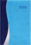 Calendar, planner, A5, weekly, DAYLINER ""Dubai", blue-light blue