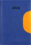Calendar, planner, A5, daily, DAYLINER "Memphis", blue-yellow