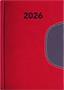Calendar, planner, B6, weekly, DAYLINER "Memphis", red-grey