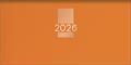 Pocket calendar, horizontal layout, DAYLINER "MyPastel", orange