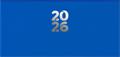 Pocket calendar, horizontal layout, DAYLINER "Pannon", blue