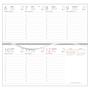 Pocket calendar, horizontal layout, DAYLINER 