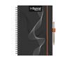 Calendar, planner, A5, weekly, DAYLINER ""InSpiral", black-orange