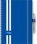 Calendar, planner, A5, weekly, DAYLINER ""InSpiral GT", blue-white