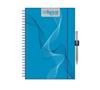 Calendar, planner, A5, weekly, DAYLINER ""InSpiral", blue-blue