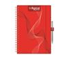 Calendar, planner, A5, weekly, DAYLINER ""InSpiral", red-red