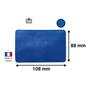 Logistic pocket, self-adhesive, 100×60 mm, PVC, DJOIS, blue
