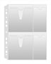 CD/DVD punched pockets, A4, 160 micron, clear, DONAU
