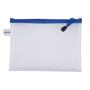 Document holder bag, zippered, A5, 243X180 mm, DONAU, blue