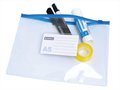 Document holder bag, A5, PVC, with zipper, DONAU