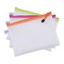 Document holder bag, zippered, A4, 343X246 mm, DONAU, mixed colors