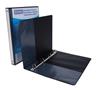 Ring binder, clear cover, 4 rings, D shaped, 44 mm, A4, PP, DONAU, black