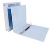 Ring binder, clear cover, 4 rings, D shaped, 63 mm, A4, PP, DONAU, white
