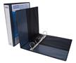 Ring binder, clear cover, 4 rings, D shaped, 63 mm, A4, PP, DONAU, black