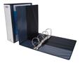 Ring binder, clear cover, 4 rings, D shaped, 100 mm, A4, PP, DONAU, black
