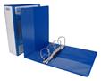 Ring binder, clear cover, 4 rings, D shaped, 100 mm, A4, PP, DONAU, blue