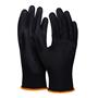 Mechanic gloves, PU, cat. II, DONAU SAFETY, size 7/S, 12 pairs, black