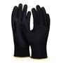 Mechanic gloves, PU, cat. II, DONAU SAFETY, size 8/M, 12 pairs, black