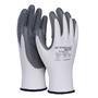 Protective gloves, nitrile 01, palm coated, cat. II, DONAU SAFETY, size 10/XL, 12 pairs, gray