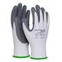 Protective gloves, nitrile 01, palm coated, cat. II, DONAU SAFETY, size 11/XXL, 12 pairs, gray