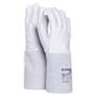 Protective gloves, for welding, TIG, goatskin, DONAU SAFETY, size 11/XXL, white-grey