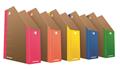 Magazine file, cardboard, 80 mm, DONAU 