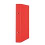 Ring binder, 2 rings, 30 mm, A5, PP/cardboard, DONAU, red