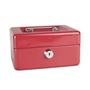 Cash box, 15,2x11,5x8 cm, DONAU, red