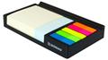 Memo box with self-adhesive notes